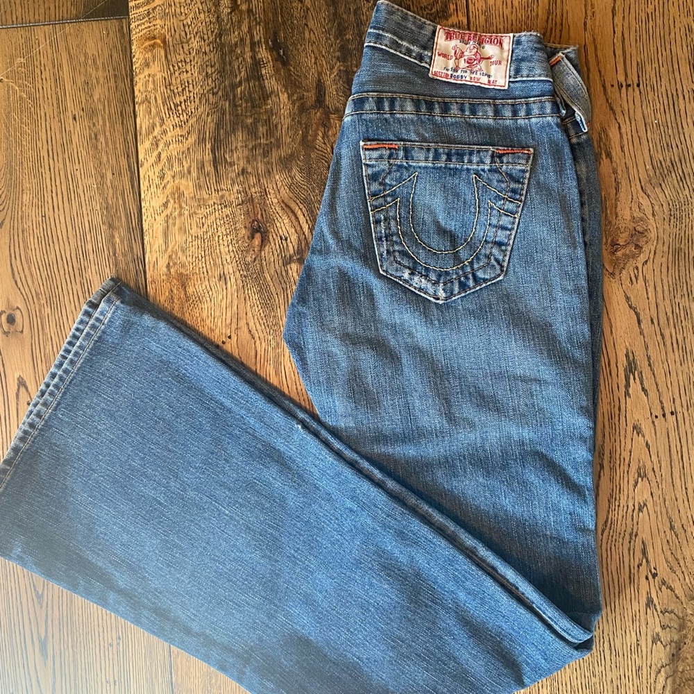 True Religion Classic Blue Jeans with Logo